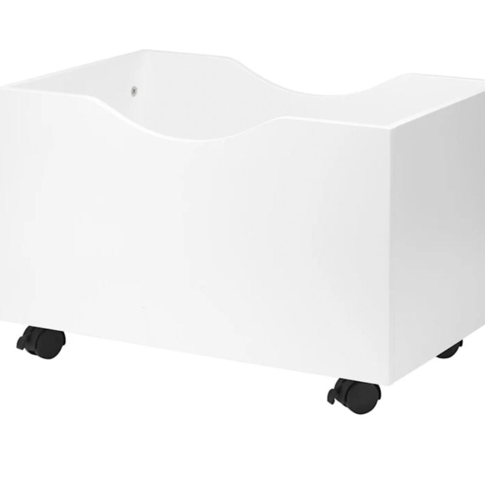 At Home White Rolling Tote